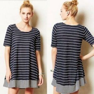 Anthropologie Striped T-Shirt Dress